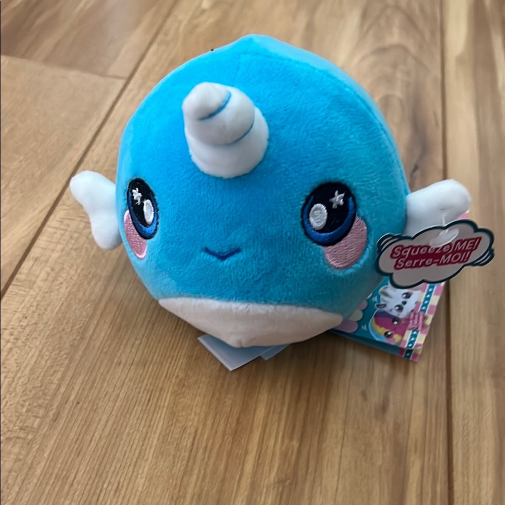 Blue Narwhal Plush Toy